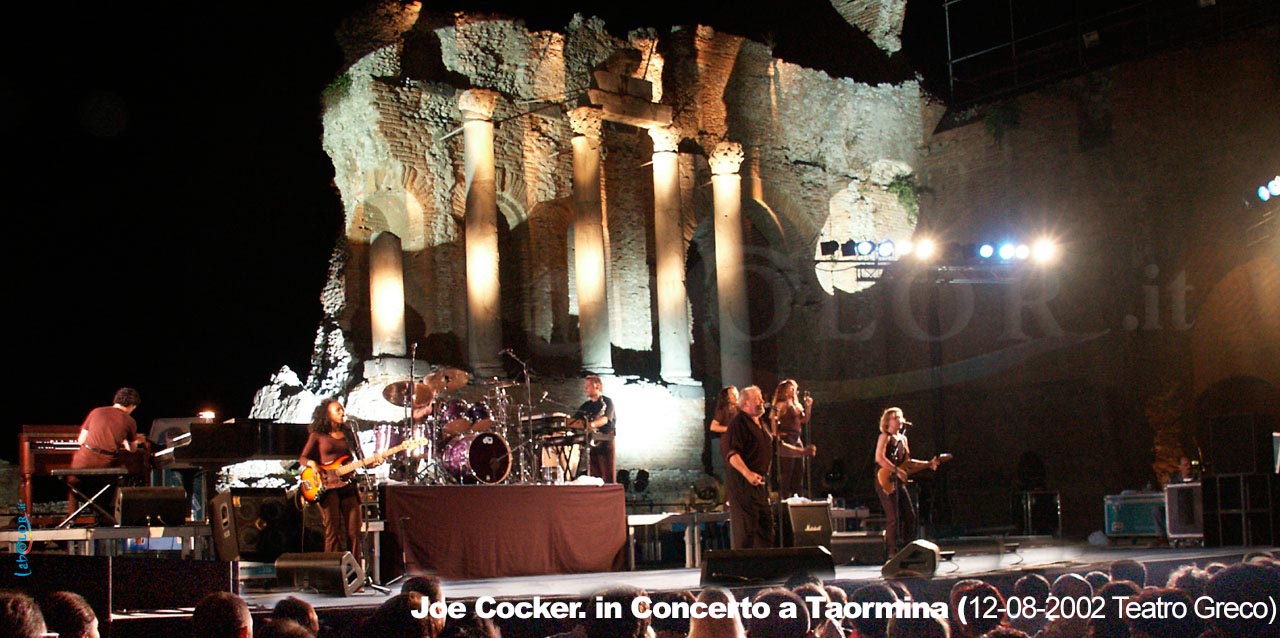 Concerto di Joe Cocker nel 2002 al Teatro Greco di Taormina