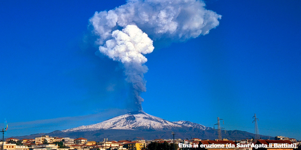 Etna (eruzione) vista da S.A. Li Battiati CT
